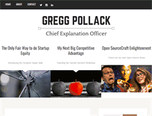 Tablet Screenshot of greggpollack.com